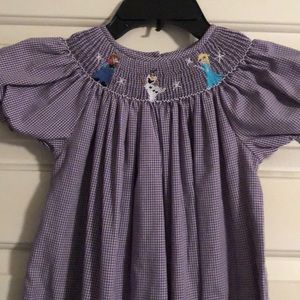 Frozen smocked dress